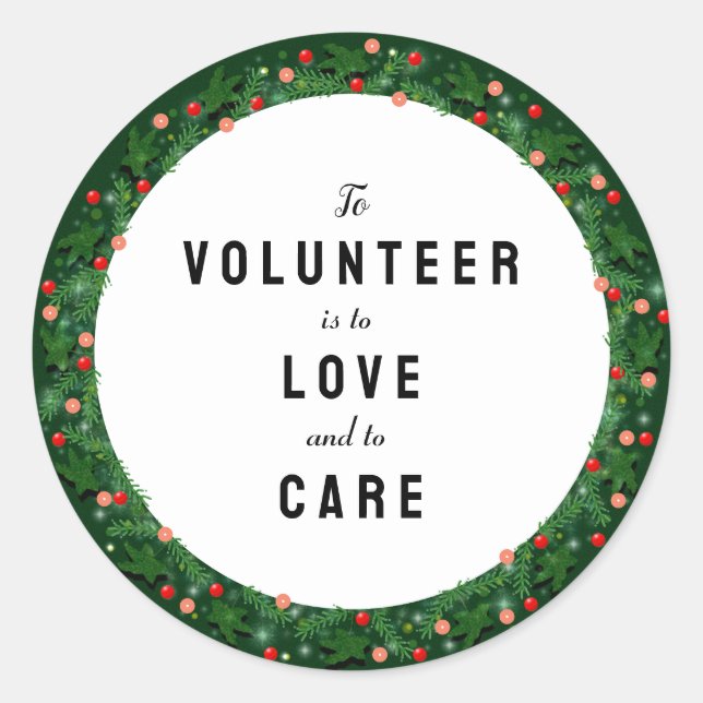 Adesivo Apreciação do Voluntário (Frente)