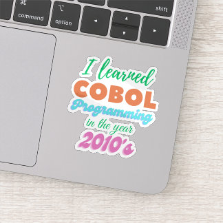 Adesivo Aprendi a Linguagem de Programação Cobol em 2010