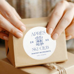 Adesivo Apres Ski Club Winter Ski Festa de solteira<br><div class="desc">Personalizado Clube de Esqui Apres Winter Ski Festa de solteira Favor Napkins</div>