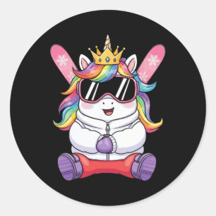 Adesivo Apres Ski Elite Ski Bunnies Unicorn Neve Esqui Sk