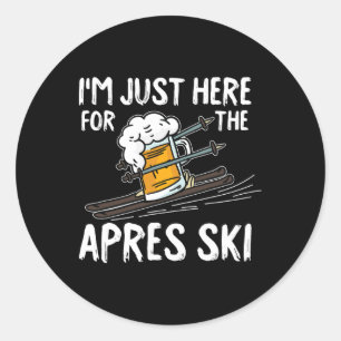 Adesivo Apres Ski Engraçado Esquiador Espetáculo Esportes