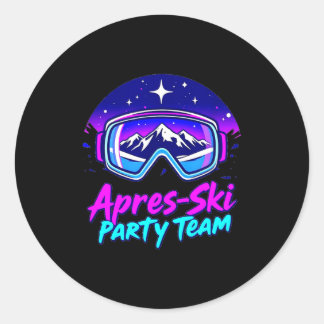 Adesivo Apres ski party vibes – snowy mountain nightlife A