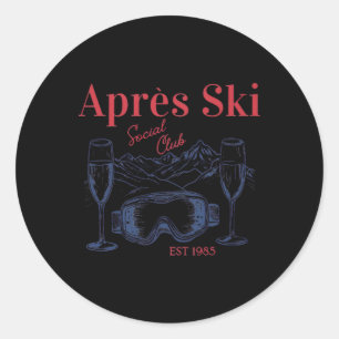 Adesivo Apres Ski Social Club Bebendo Mulheres no inverno