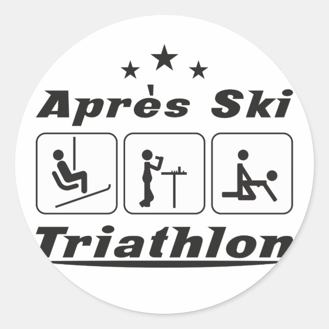 Adesivo Apres Ski Triathlon (Frente)