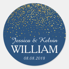 Adesivo Apresentando pontos/configurações de brilho Dourad