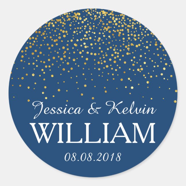 Adesivo Apresentando pontos/configurações de brilho Dourad (Frente)