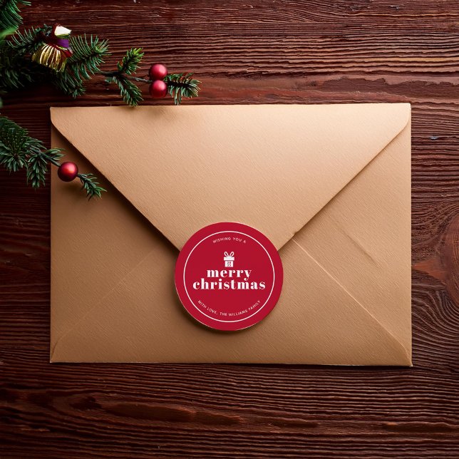 Adesivo Apresentar Com Um Arco De Natal Personalizado (Criador carregado)