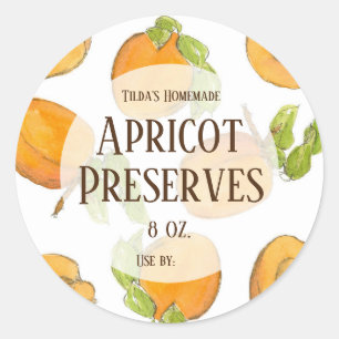 Adesivo Apricot Preserva Rótulo de Jar de Canning Casado