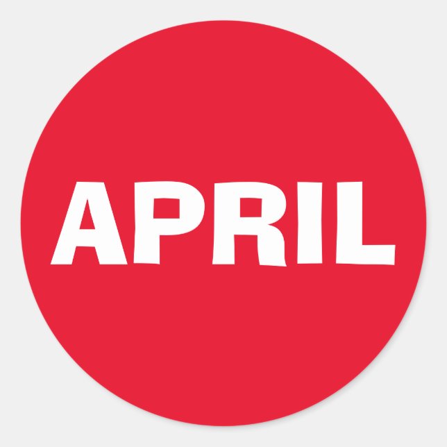 Adesivo April Ad Lib Red Sticker by Janz (Frente)