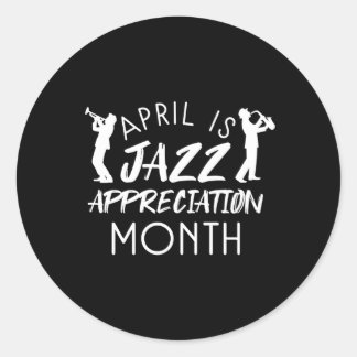 Adesivo April National Jazz Appreciation Month Celebra M