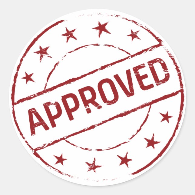 Adesivo Aprovado (Frente)