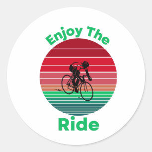 Adesivo Aproveite a citação de ciclismo inspiracional de p