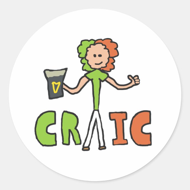 Adesivo Aproveite o Craic (Frente)
