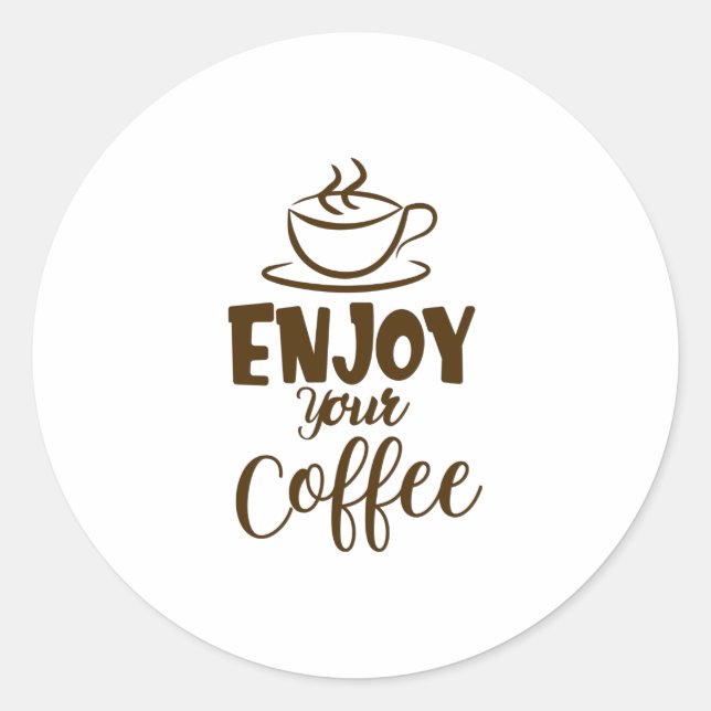 Adesivo Aproveite seu café (Frente)