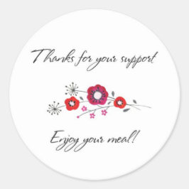 Adesivo Aproveite sua refeição