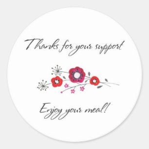 Adesivo Aproveite sua refeição