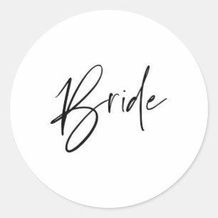 Adesivo Aproximando-Se Para A Noiva De Casamento E G