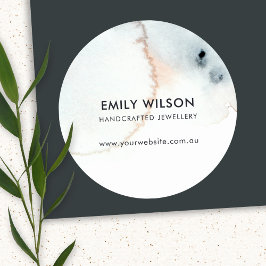 ADESIVO AQUA BLUE DOURADA WATERCOLOR BRUSH EARRING