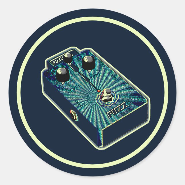 Adesivo Aqua blue Fuzz (Frente)