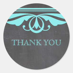 Adesivo Aqua Deco Chalkboard Obrigado Stickers