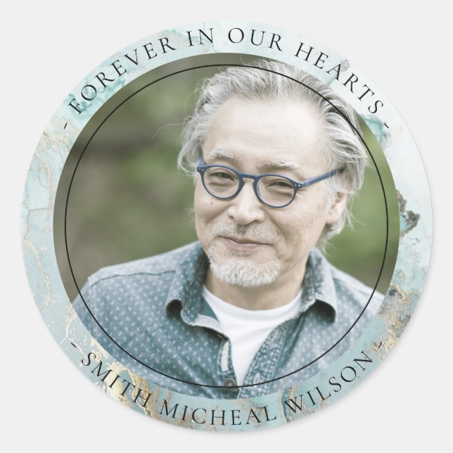 ADESIVO AQUA DUSKY BLUE DOURADO AGATE SYMPATHY FOTO MEMORI (Frente)