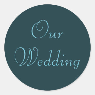 Adesivo Aqua Francês - Nossos Sticks de Casamento