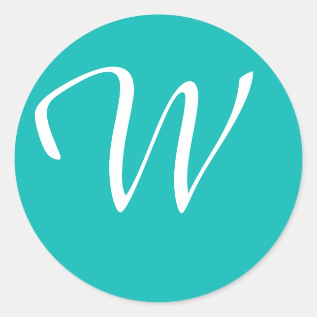 Adesivo Aqua Monograma (Frente)