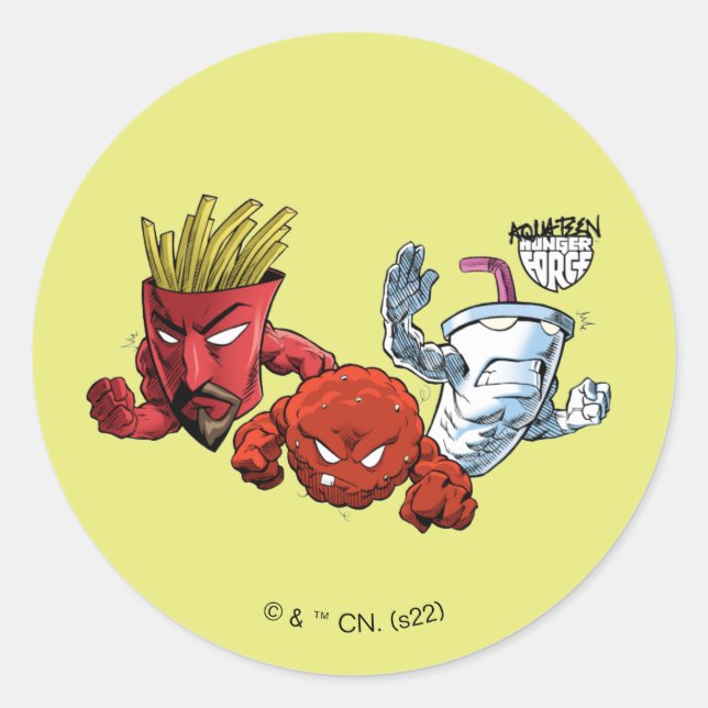 Adesivo Aqua Teen Hunger Force Anime Graphic (Frente)