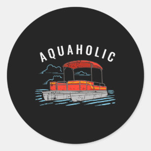 Adesivo Aquaholic Trocadilho - Amante do Lago Divertido Po