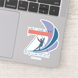 Adesivo Aquaman   Deixe O Mar Libertá-Lo