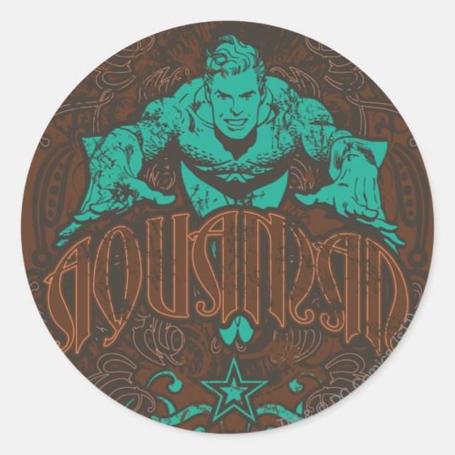 Adesivo Aquaman, é a hora do show! Poster (Frente)