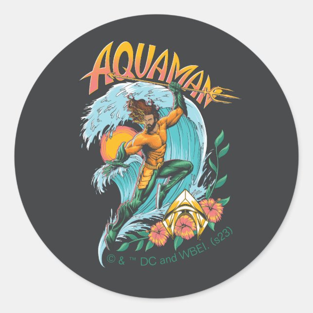 Adesivo Aquaman e Trident Ascensão Graphic (Frente)