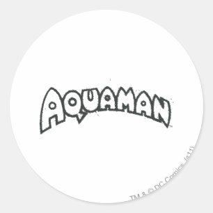 Adesivo Aquaman Grunge Black Logo 2