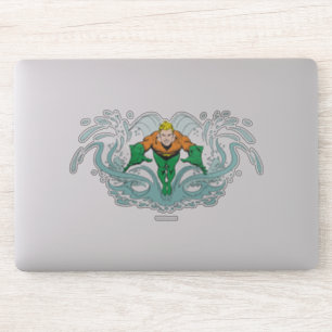 Adesivo Aquaman Pulando para a Frente