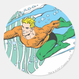 Adesivo Aquaman salta à esquerda