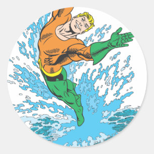 Adesivo Aquaman salta na onda