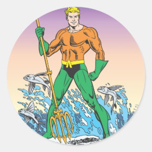 Adesivo Aquaman Stands com lança