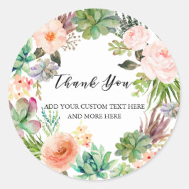 Adesivo Aquarela Cactus Com Sucultura Personalizada Obriga