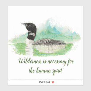Adesivo Aquarela comum Pássaros selvagens Citação