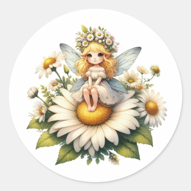 Adesivo Aquarela Daisy Fairy (Frente)