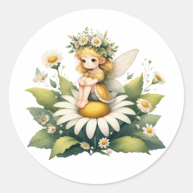 Adesivo Aquarela Daisy Fairy (Frente)