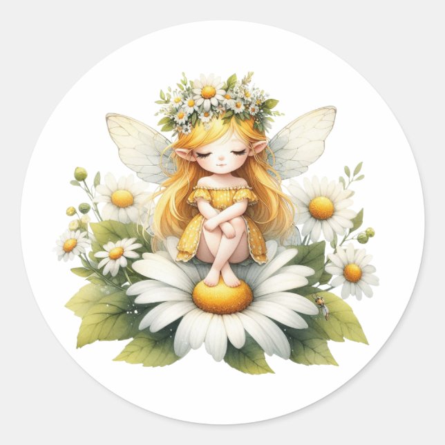 Adesivo Aquarela Daisy Fairy (Frente)