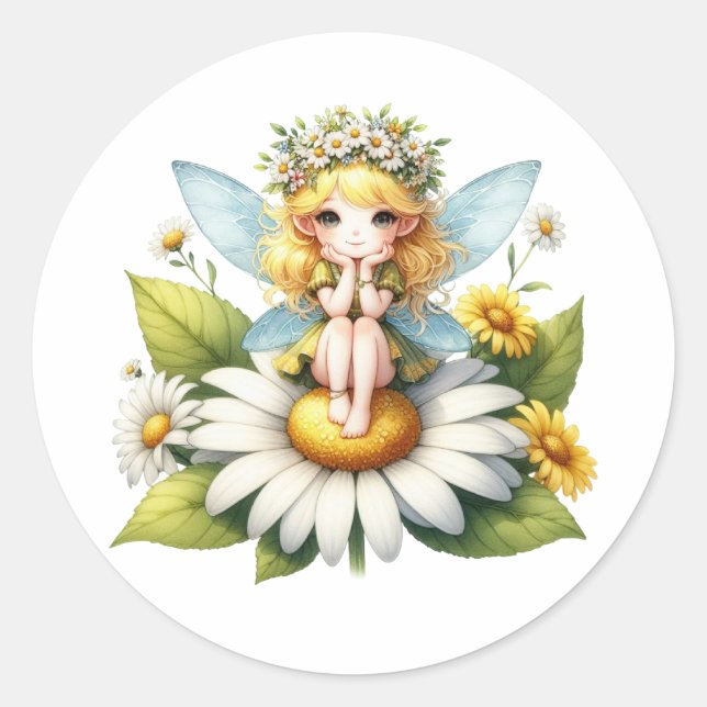 Adesivo Aquarela Daisy Fairy (Frente)
