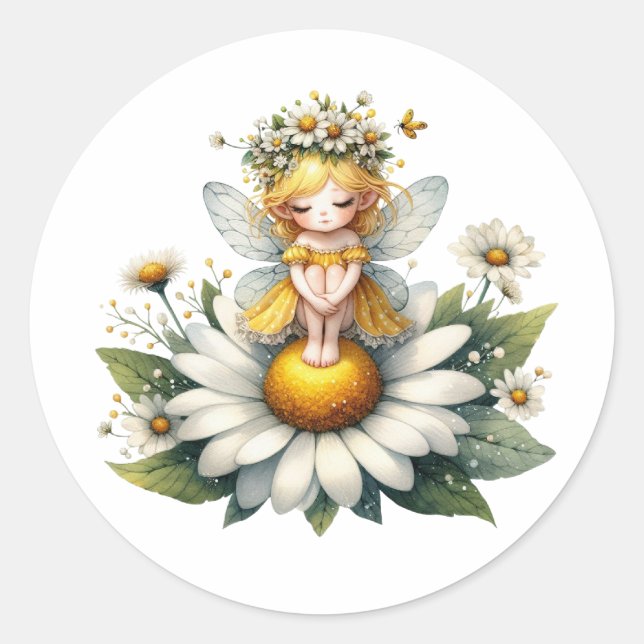 Adesivo Aquarela Daisy Fairy (Frente)