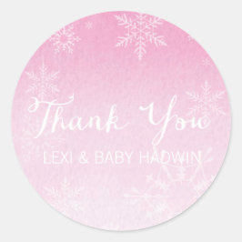 Adesivo Aquarela de inverno | Vinheta Chá de fraldas