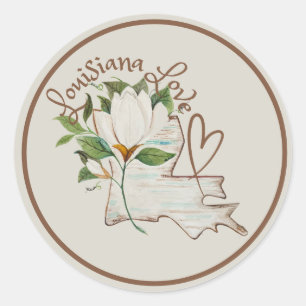 Adesivo Aquarela Estado da Louisiana
