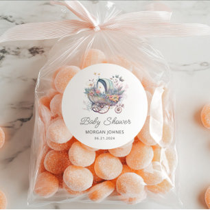 Adesivo Aquarela Fada Bebê Chá