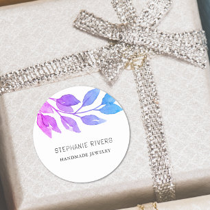 Adesivo Aquarela Foliage Torre Roxo