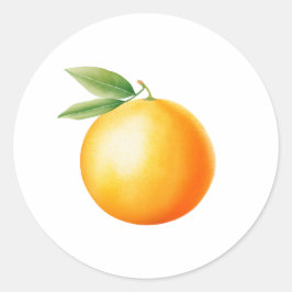 Adesivo Aquarela Laranja