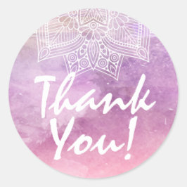 Adesivo Aquarela Mandala Reparo Holístico Obrigado